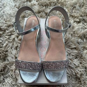 BCBG Girls Silver Bling Sandals